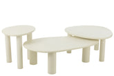 Bijzettafel Bali Wit Large J-Line - Bijzettafel - J-Line - livinglovely.nl