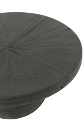 Bijzettafel Bol Shanil Hout Zwart - Bijzettafel - J-Line - livinglovely.nl