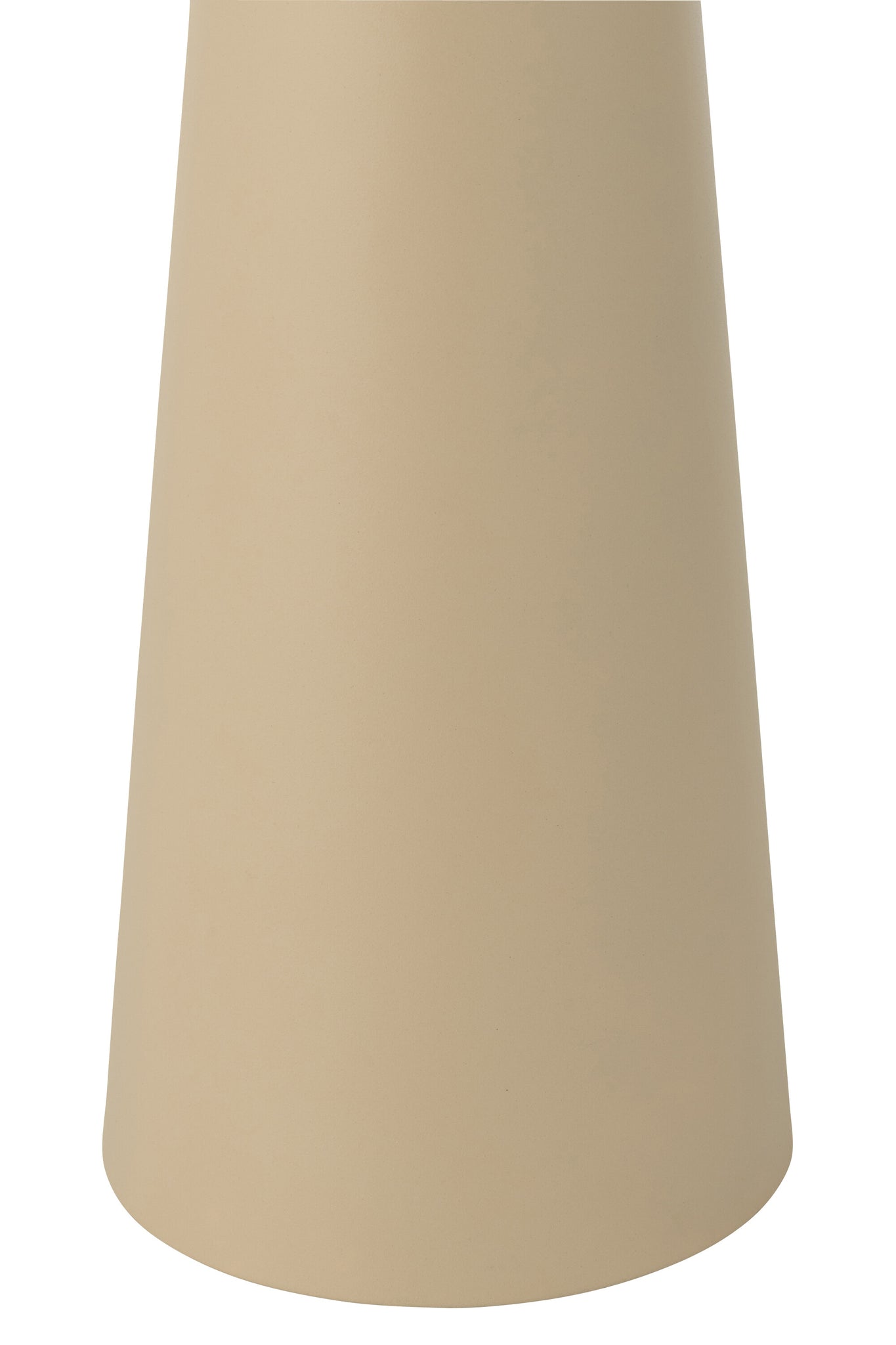 Bijzettafel Column Kegel Metaal Ecru/Beige - Bijzettafel - J-Line - livinglovely.nl