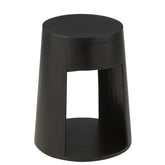 Bijzettafel Drawn Mango Hout/Mdf Zwart - Bijzettafel - J-Line - livinglovely.nl