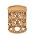 Bijzettafel Gekerfd Sparhout/Mdf Naturel - Bijzettafel - J-Line - livinglovely.nl