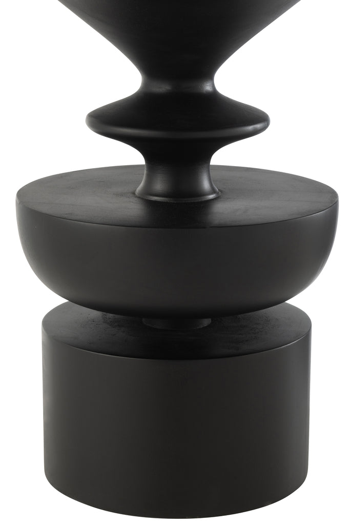 Bijzettafel Goa Mangohout Zwart - Bijzettafel - J-Line - livinglovely.nl
