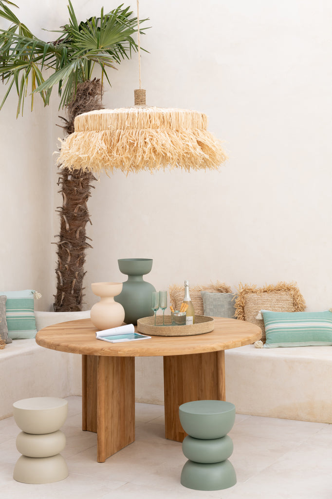 Bijzettafel Lise Ijzer Groen - Bijzettafel - J-Line - livinglovely.nl