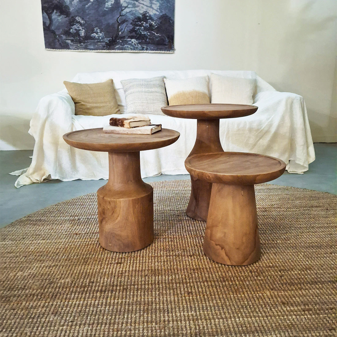 Bijzettafel Nero Day Raw Materials - Bijzettafel - Raw Materials - livinglovely.nl