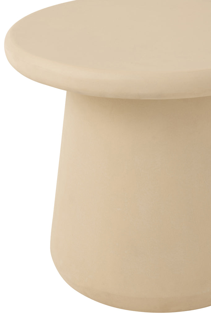 Bijzettafel Ram Plywood Beige - Bijzettafel - J-Line - livinglovely.nl