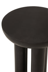 Bijzettafel Trio Mangohout Zwart - Bijzettafel - J-Line - livinglovely.nl