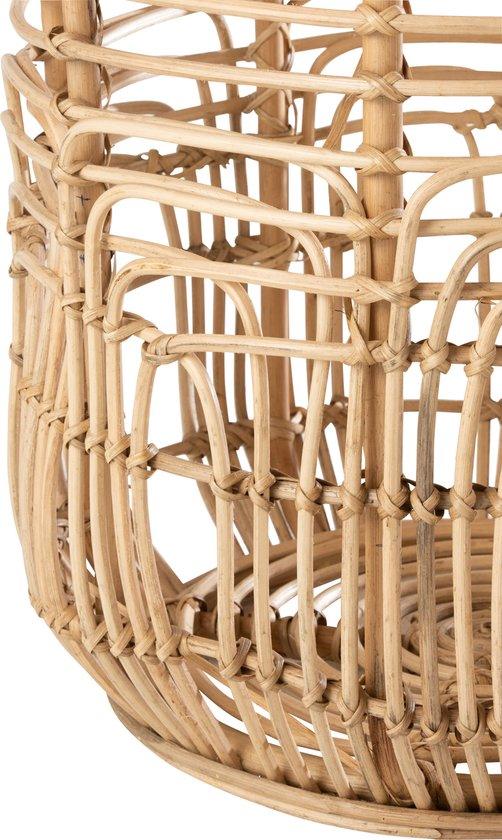 Bijzettafels Ellen Rotan Naturel Set van 2 - Bijzettafel - J-Line - livinglovely.nl