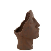 Bloempot David Klei Roest Small - Pot - J-Line - livinglovely.nl