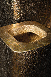 Bloempot Indira - Aluminium - Goud- Set van 2 PTMD - Pot - PTMD - livinglovely.nl