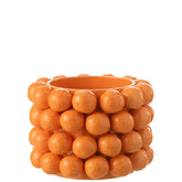 Bloempot Sinaasappels Keramiek Oranje Large - Pot - J-Line - livinglovely.nl