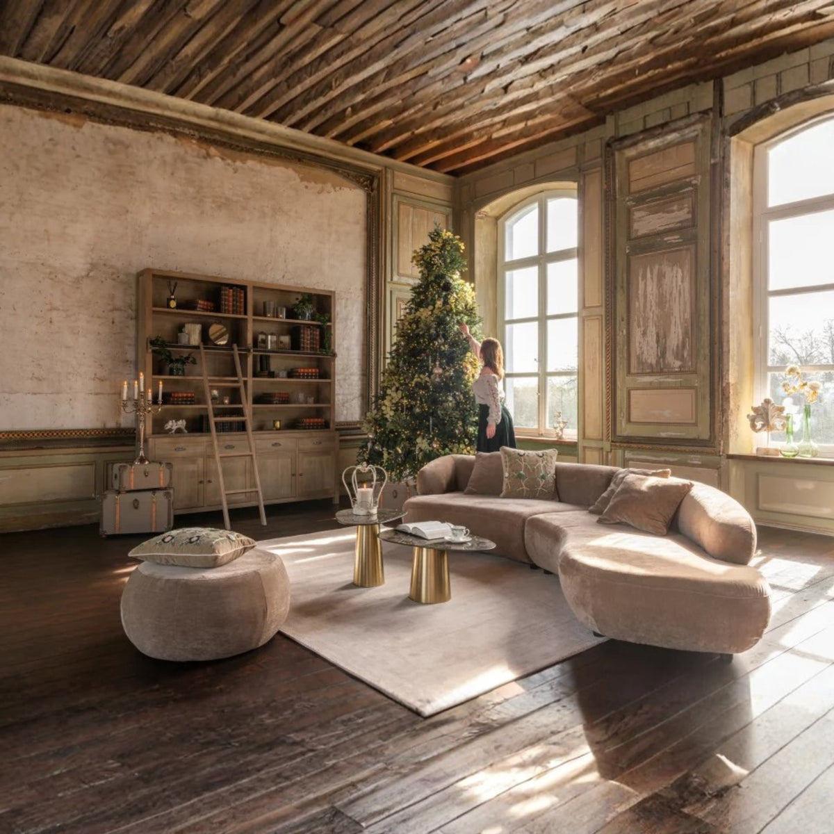 Bücherregal Blois Kiefernholz Natur J-Line
