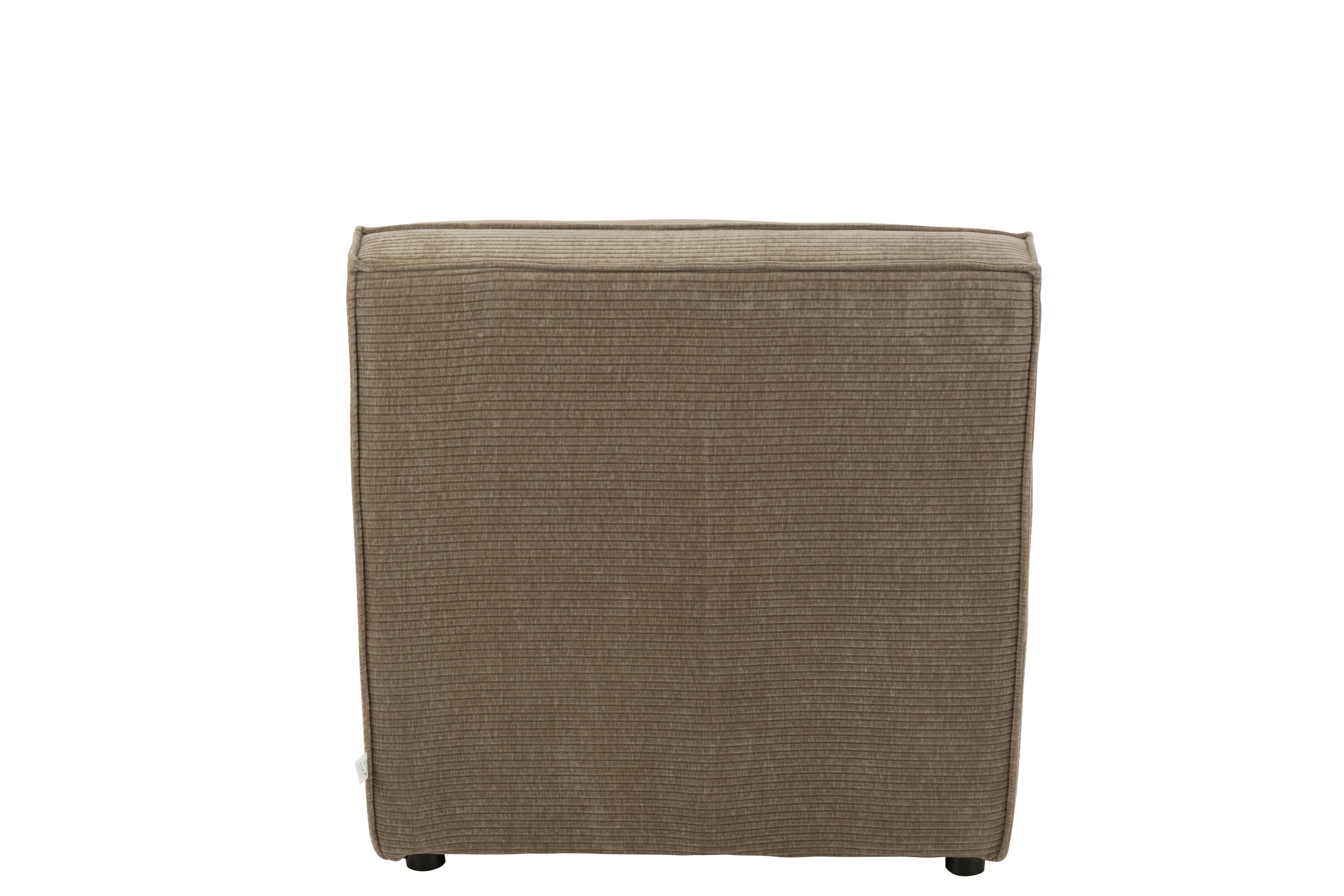 Chair Grid Poplar Wood/Foam Dark Taupe - - J-Line - livinglovely.nl