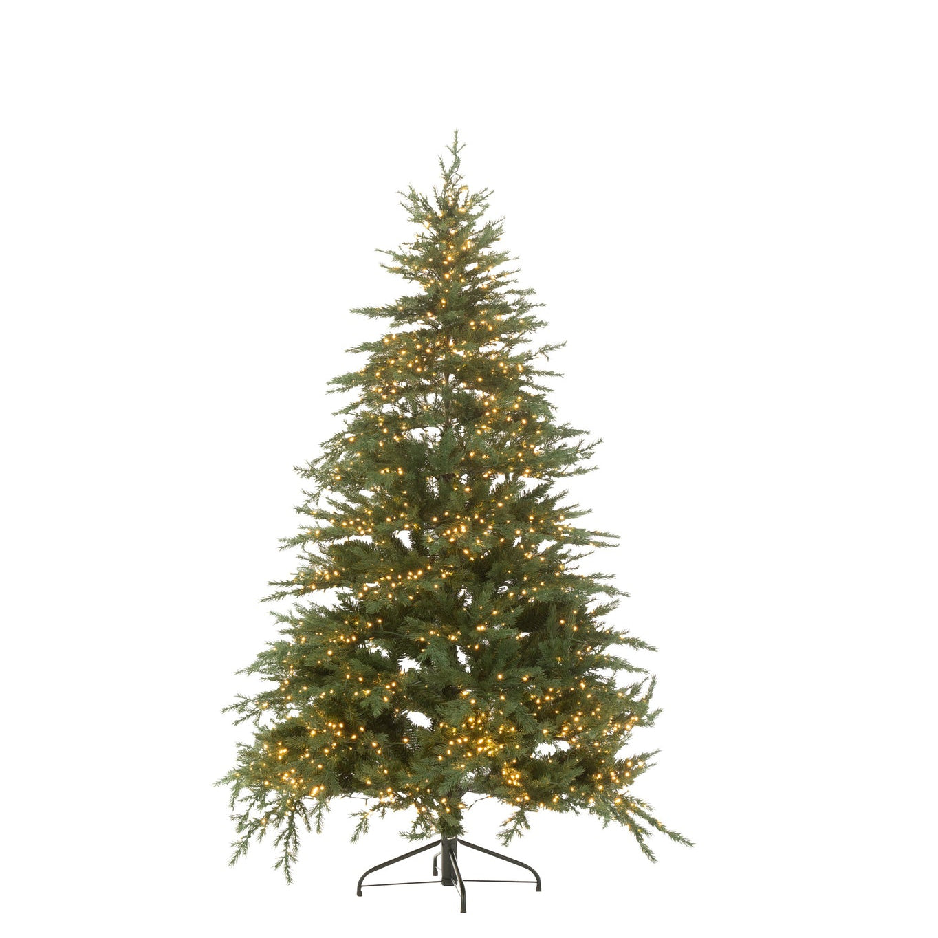 Christmas Tree 1600 Led Artificial Dark Green Medium - - J-Line - livinglovely.nl