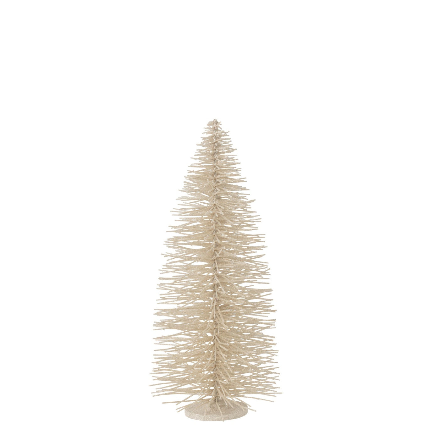 Christmas Tree Deco Glitters Wood White Large - - J-Line - livinglovely.nl