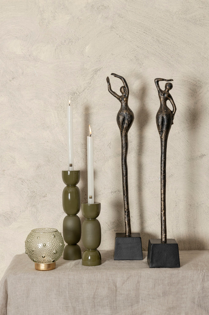 Ciwan Antique Brass alu casted women statue A PTMD - Beeld - PTMD - livinglovely.nl