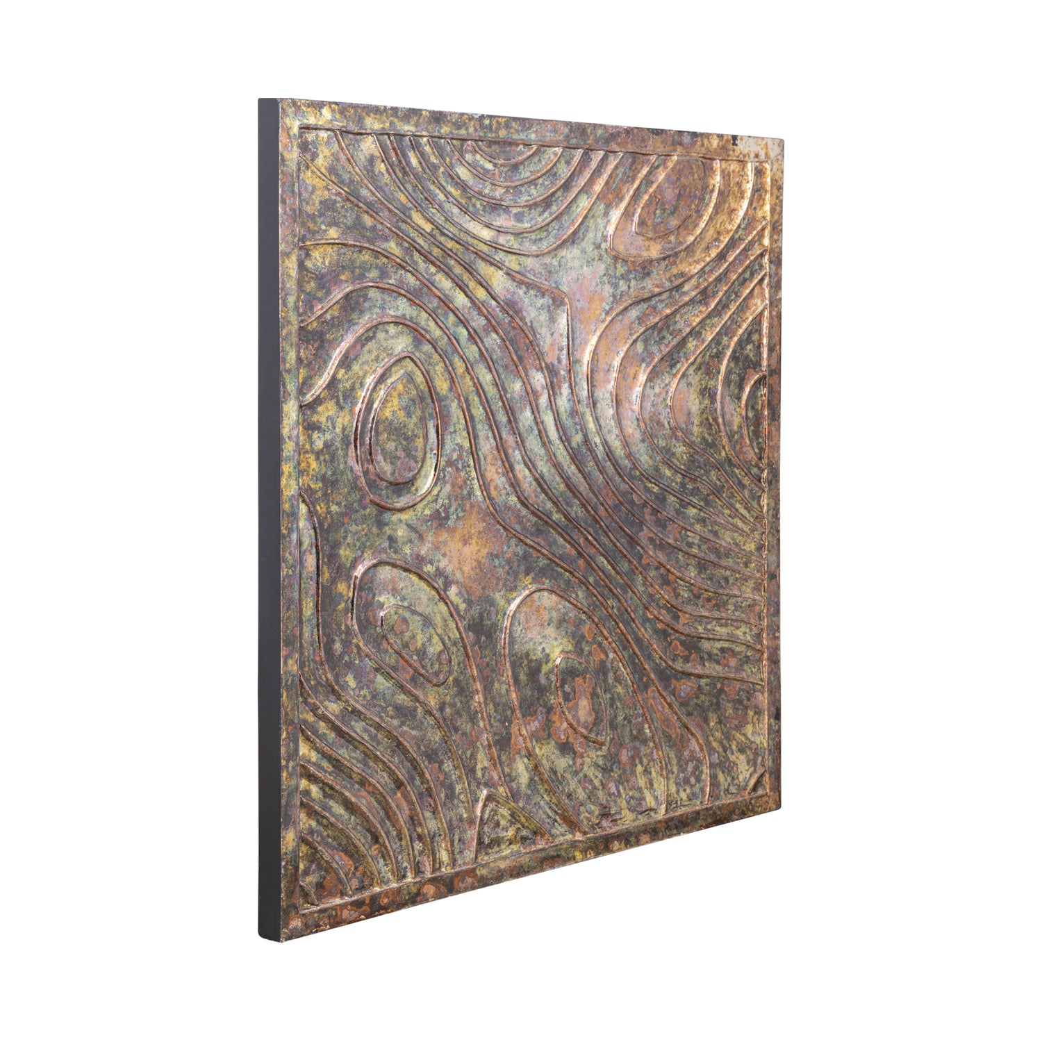 Connolly Oil Green Wood Square Wall Panel S PTMD - Wandpaneel - PTMD - livinglovely.nl