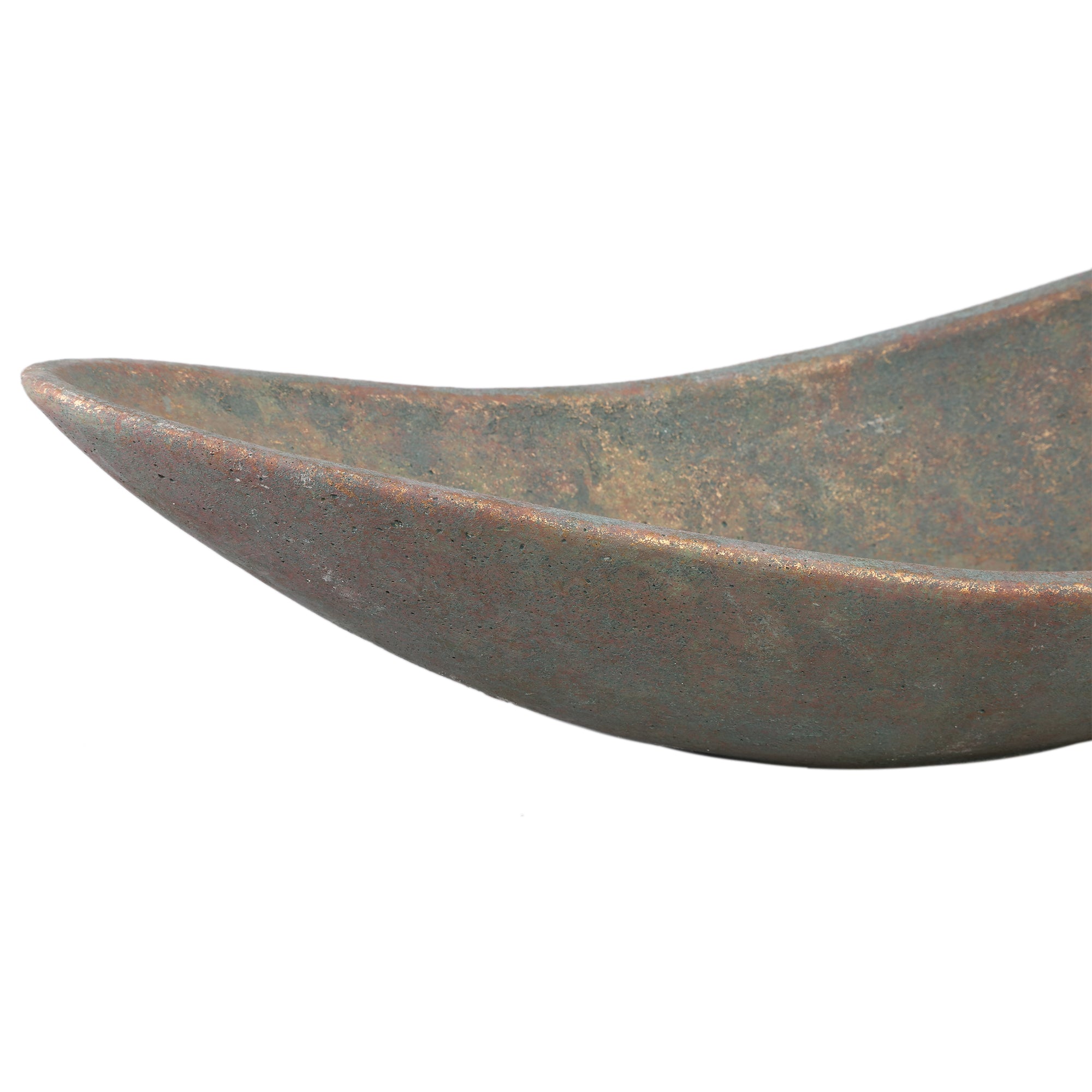 Dawer Grey Cement Bowl Organic Shape L PTMD - Schaal - PTMD - livinglovely.nl