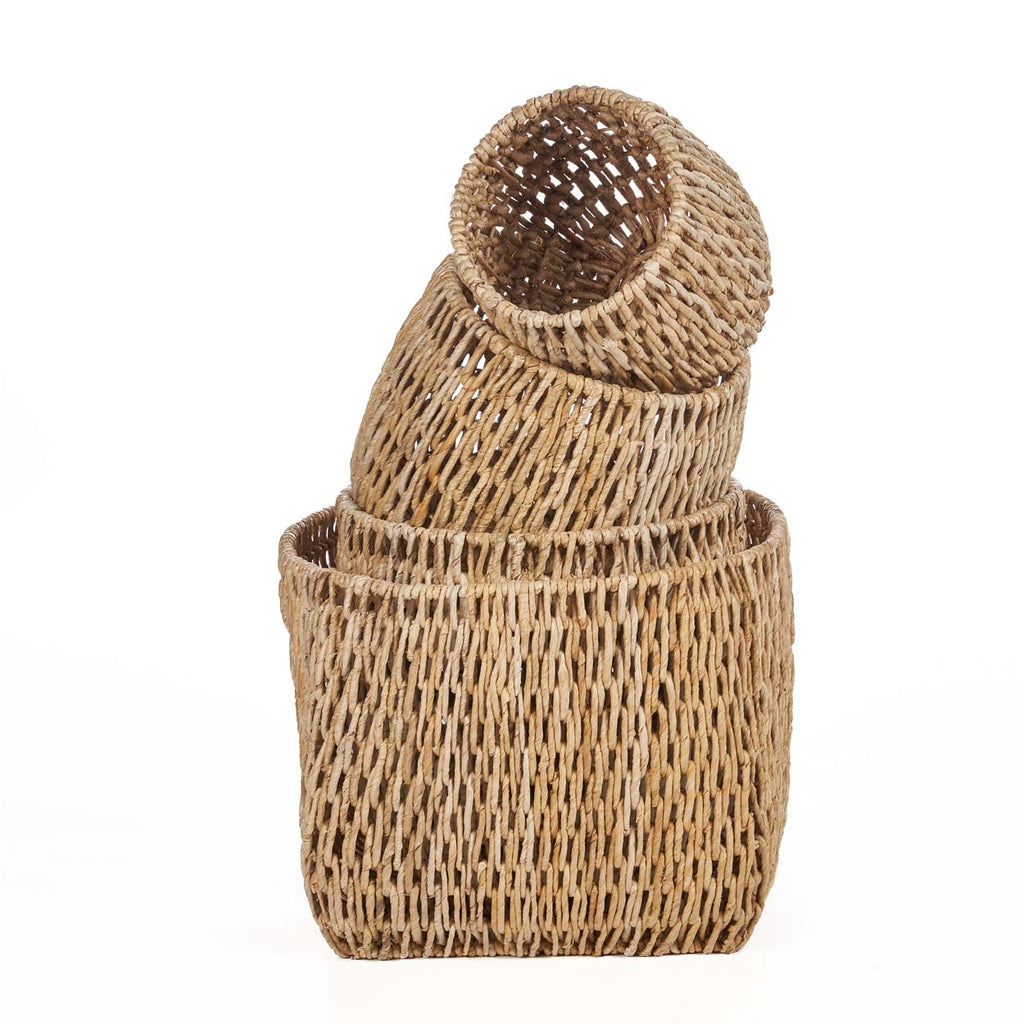 De Louh Louh Mand - Naturel - L - Mand - Bazar Bizar - livinglovely.nl