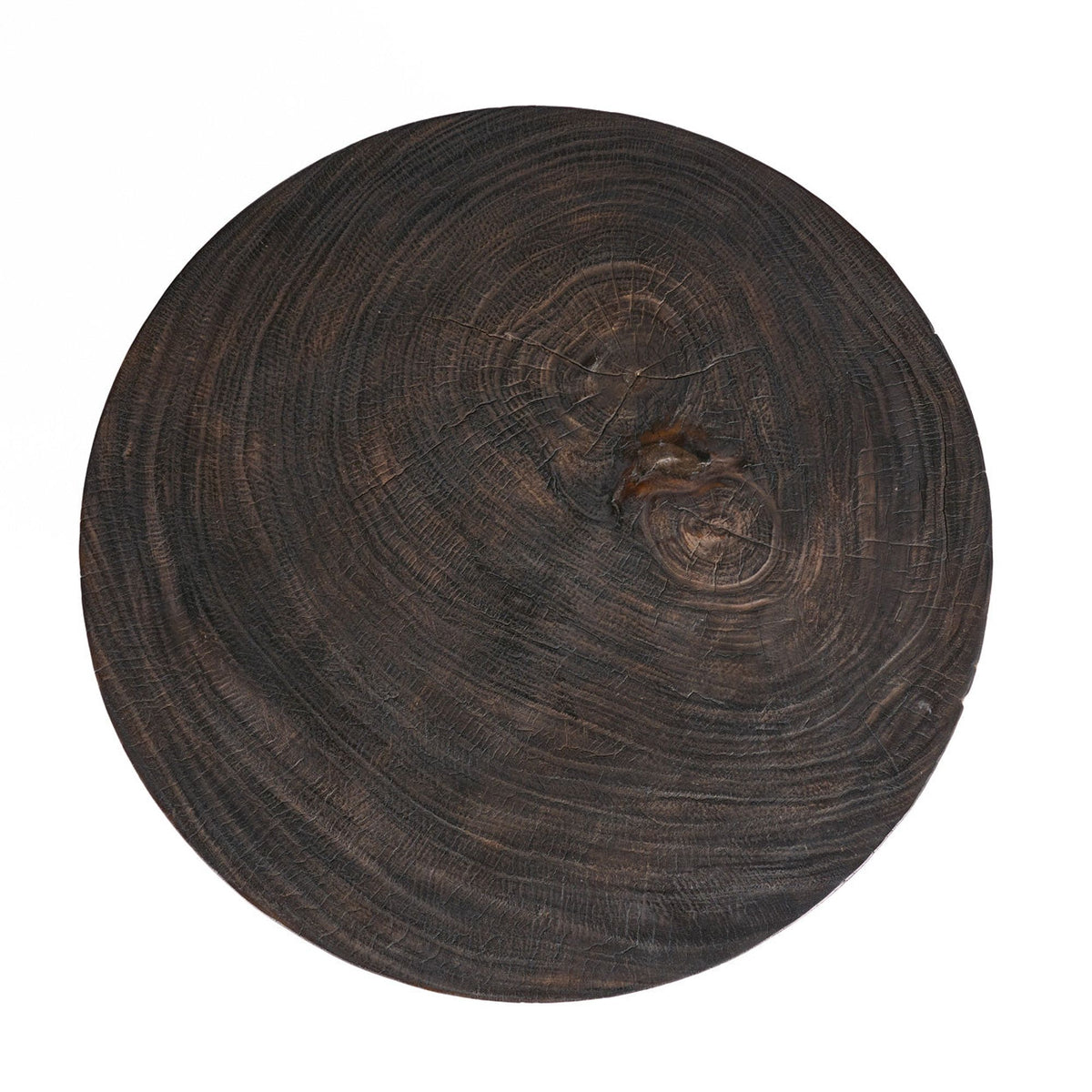 De Octo Chic Salontafel Donker Walnoot van Bazar Bizar, detail van het hout