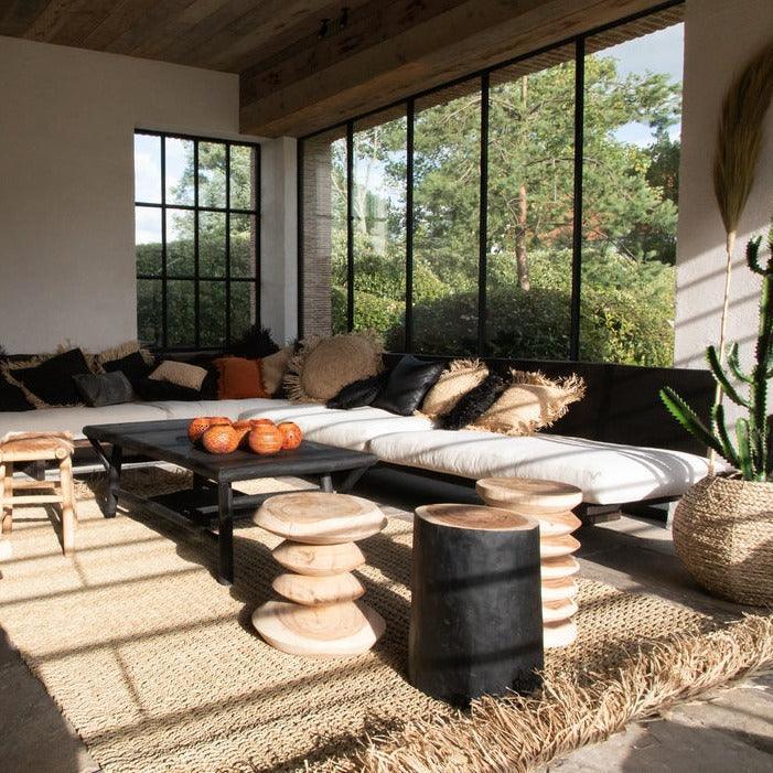 De Tribe Kruk - Naturel Zwart - Kruk - Bazar Bizar - livinglovely.nl