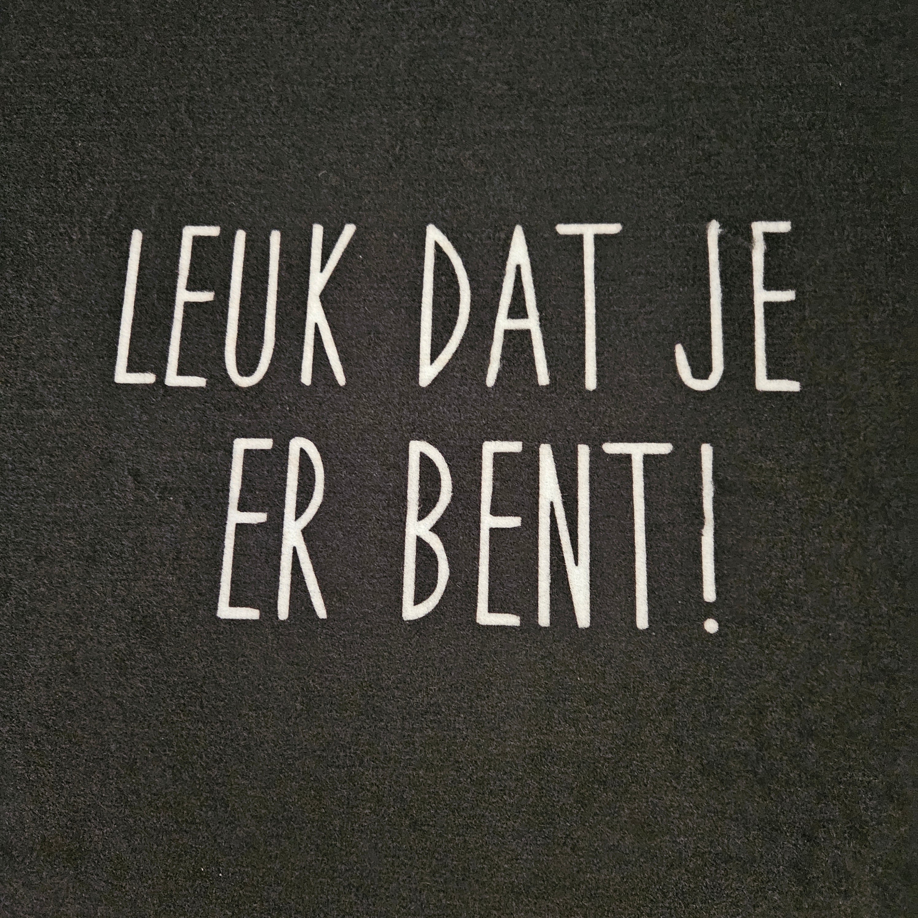 Deurmat Leuk-Dat-Je-Er-Bent Veer Carpets - Deurmat - Veer Carpets - livinglovely.nl
