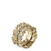 Doos 6 Servetring Breed Metaal Goud - Keukenaccessoire - J-Line - livinglovely.nl