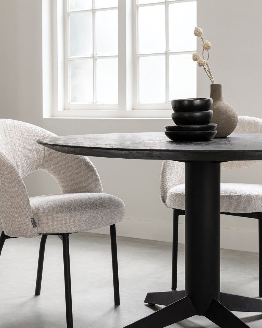 DPT Home Eetkamertafel Soho Mortex Rond Ø130cm - Eetkamertafel - DTP Home - livinglovely.nl