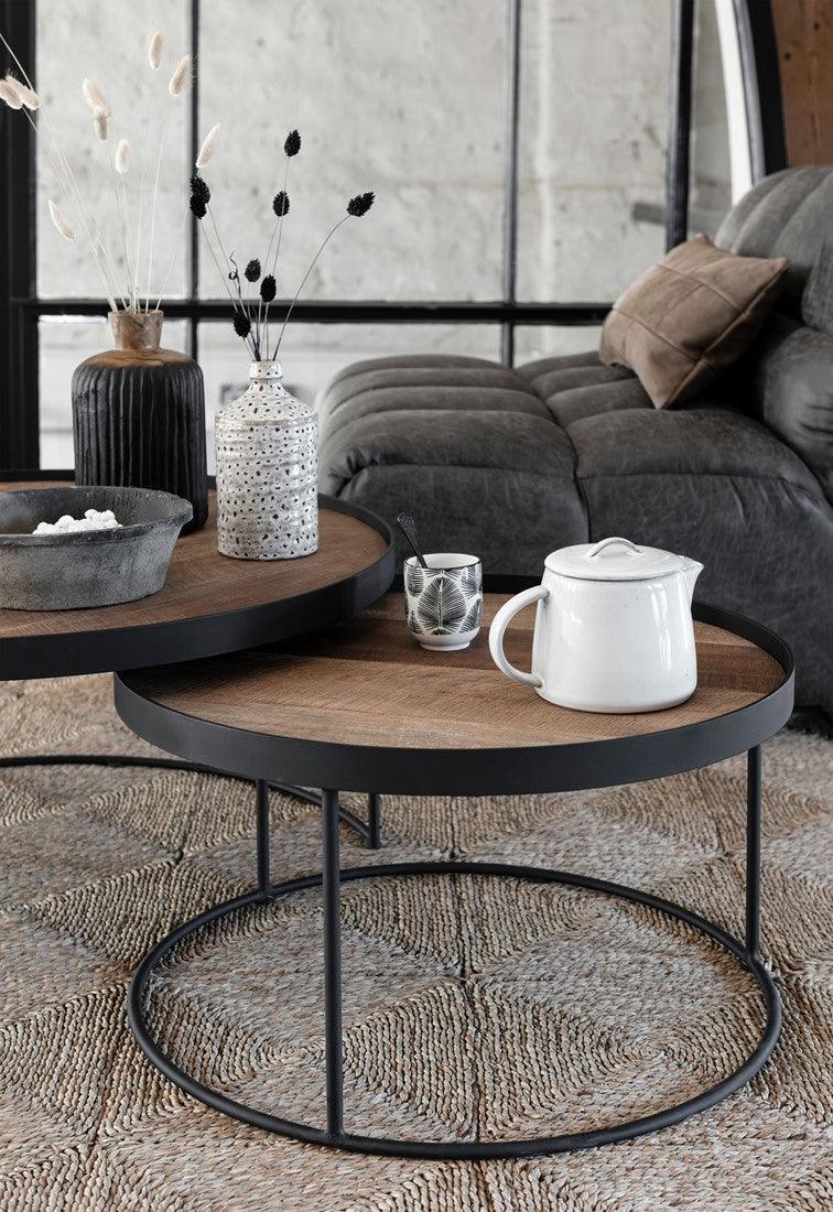 DTP Home Highlight Salontafel Mercurius Naturel set van 2 - Salontafel - DTP Home - livinglovely.nl
