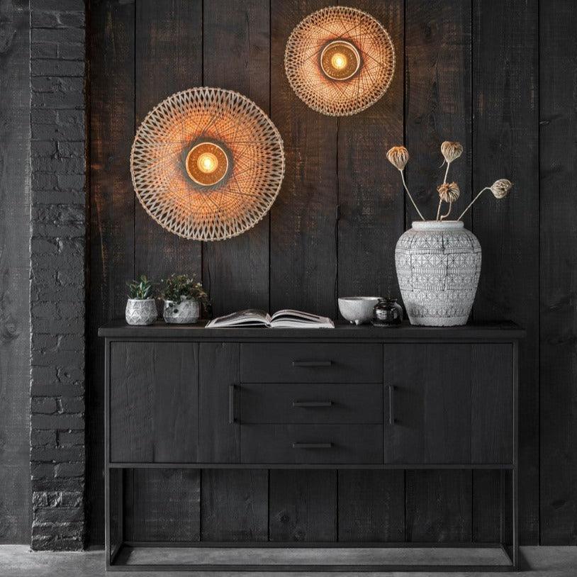 DTP Home Timeless Black Dressoir Beam No 2 158cm - Dressoir - DTP Home - livinglovely.nl