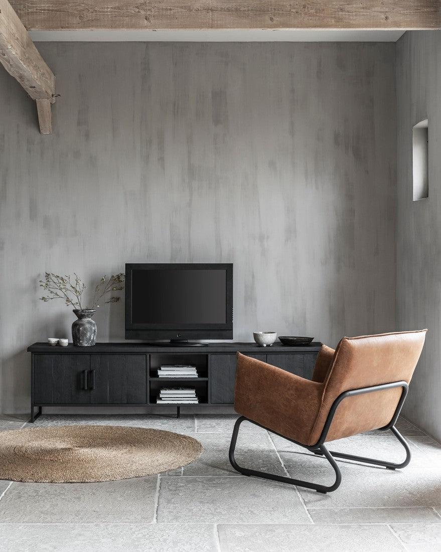 DTP Home Timeless Black TV Meubel Beam No.2 Small 140cm - TV meubel - DTP Home - livinglovely.nl