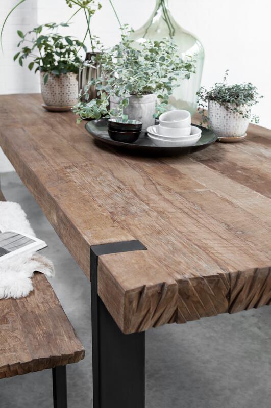 DTP Home Timeless Eettafels Beam 225cm - Eetkamertafel - DTP Home - livinglovely.nl