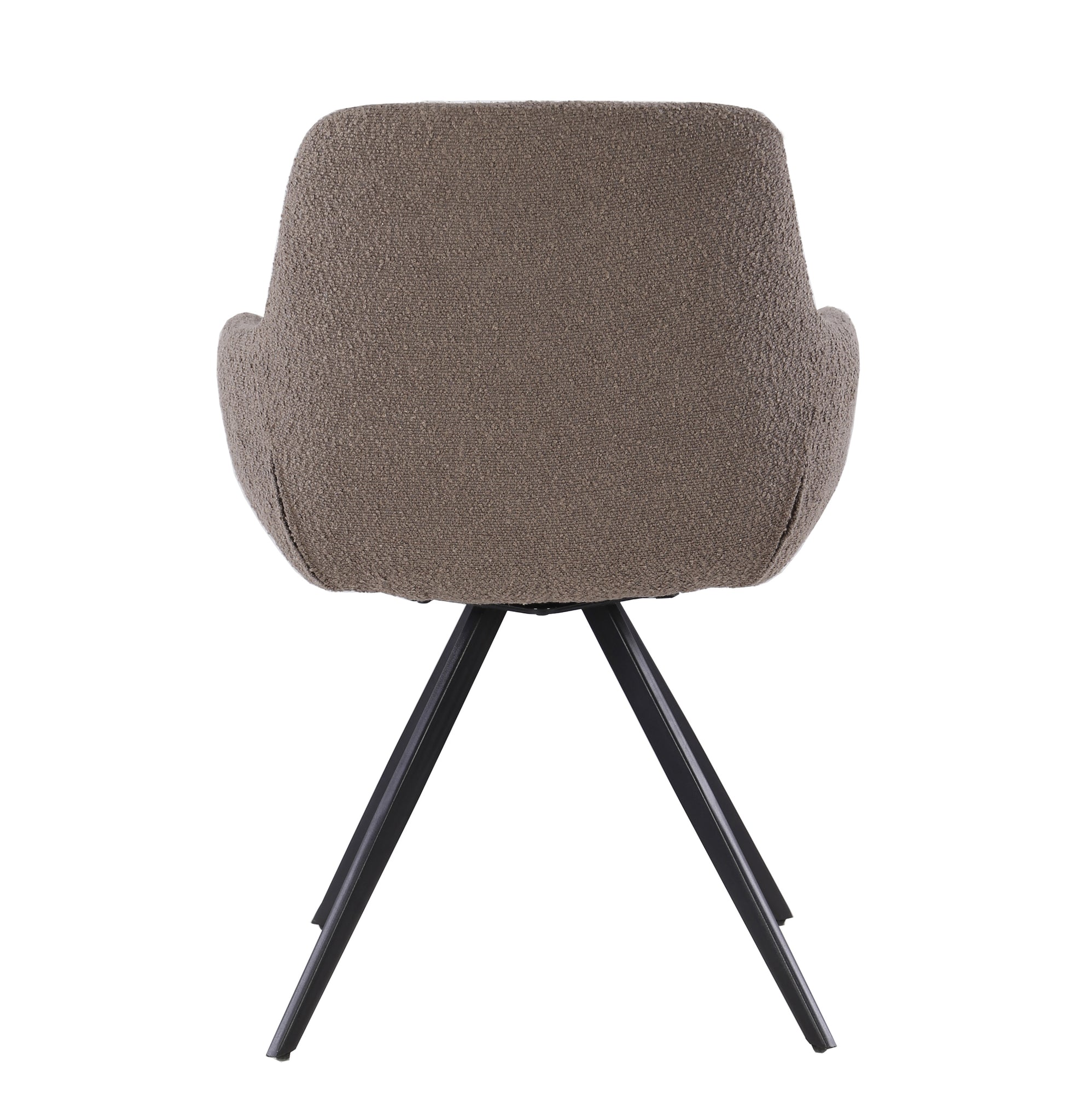 Eetkamerstoel Doreen boucle brown, B61cm x D65cm x H83cm