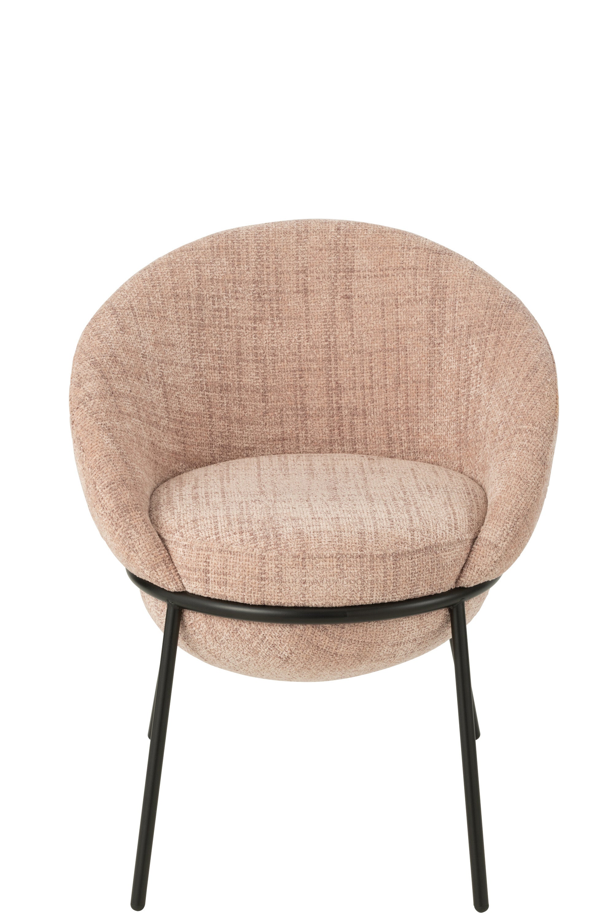 Eetkamerstoel Napoli Licht Roze- J-Line - Eetkamerstoel - J-Line - livinglovely.nl