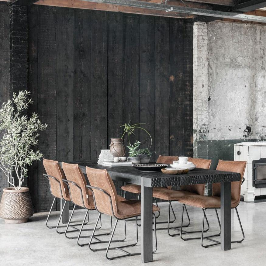 Zwarte eettafel 225cm Timeless Black collectie DTP Home