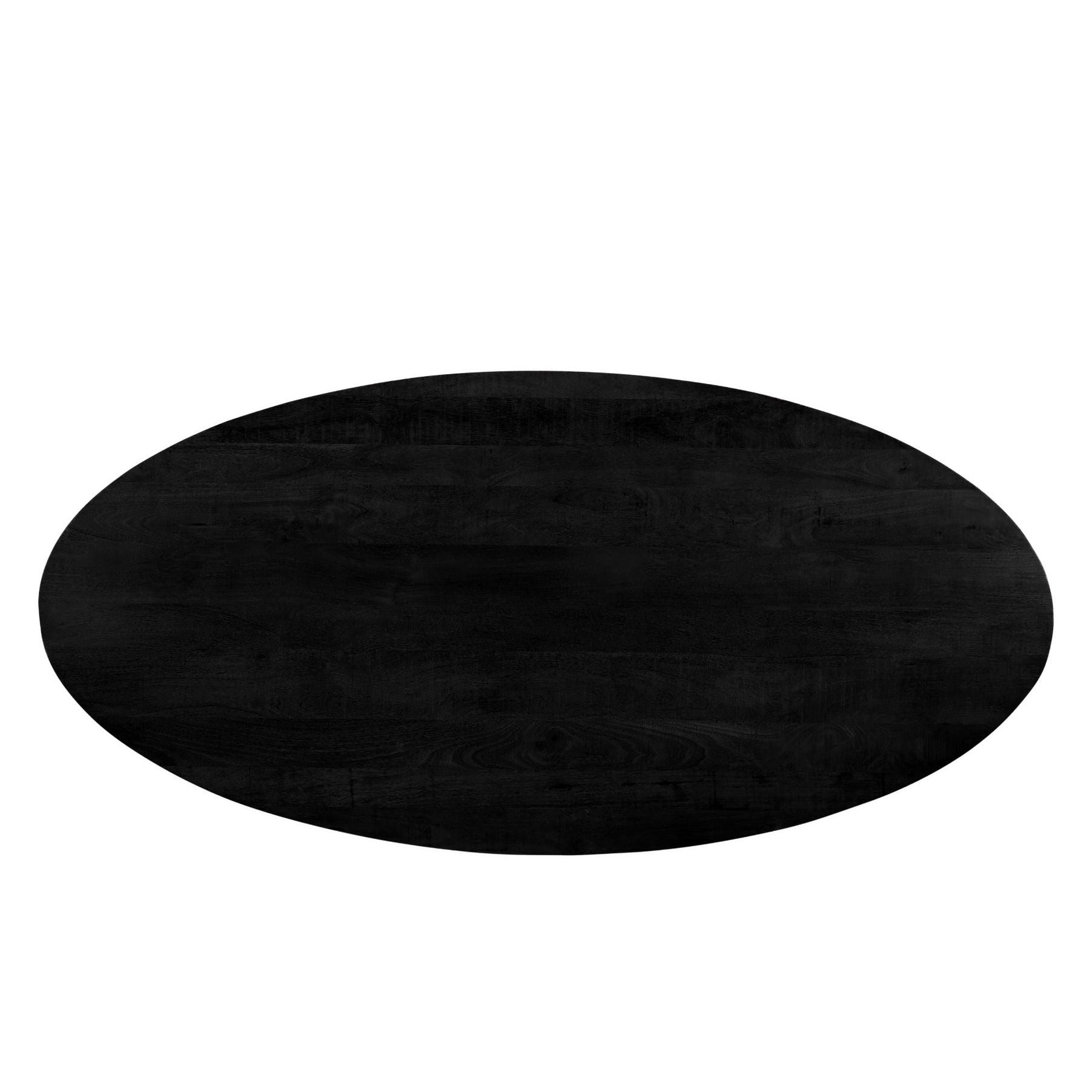 Bovenaanzicht van het mangohouten blad van de eettafel Jesper Kala 240cm