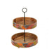 Etagère 2 Niveaus Delhi Mango Hout Mix - Keukenaccessoire - J-Line - livinglovely.nl