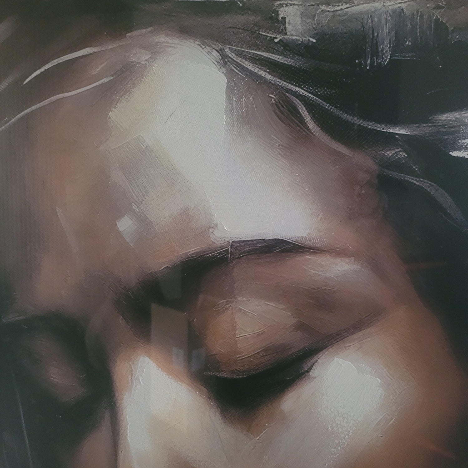 Face Dream Painting 100x140cm - Malerei - Vorstadtdekoration - livinglovely.de