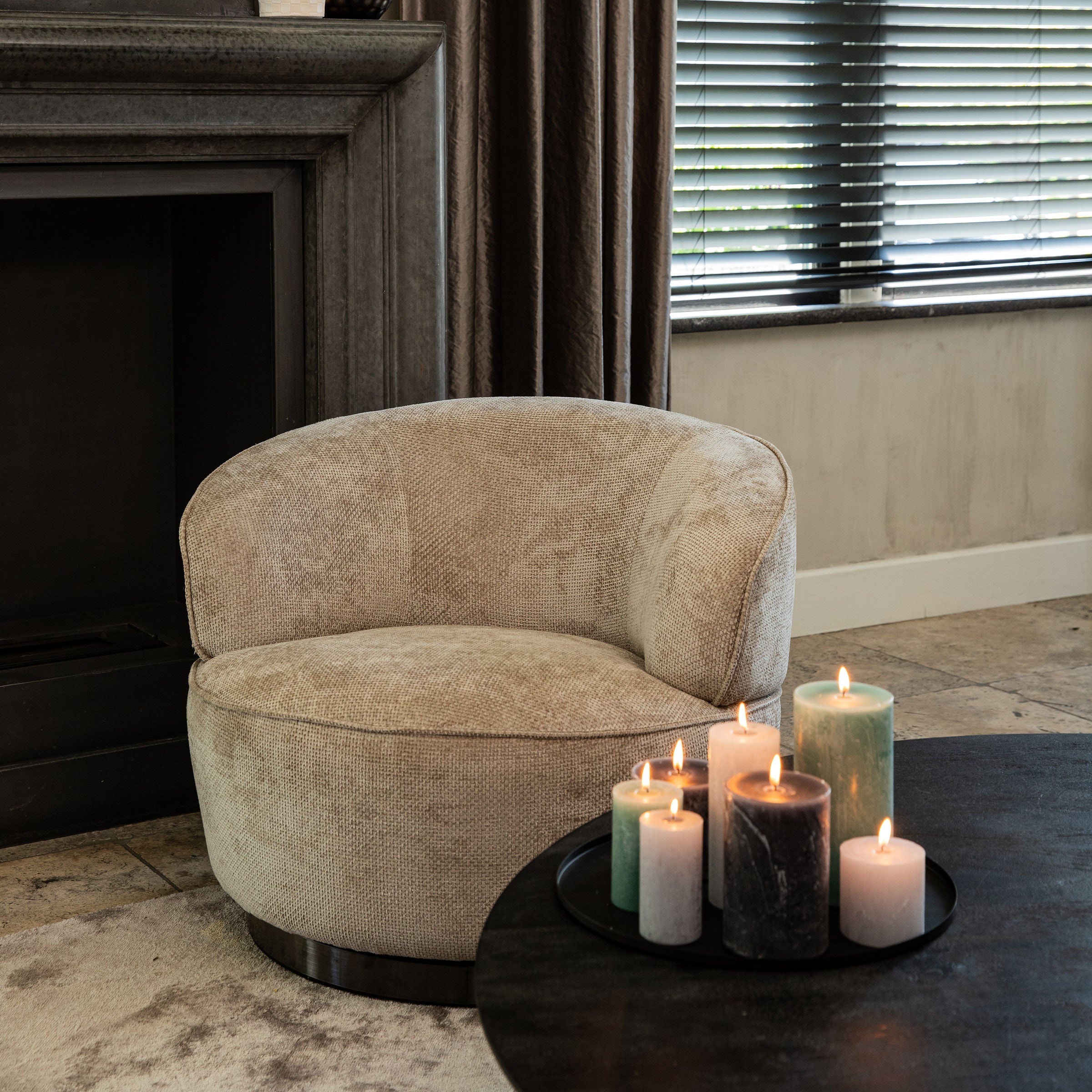 Fauteuil Filou Beige Eden 4 PTMD - Fauteuil - PTMD - livinglovely.nl