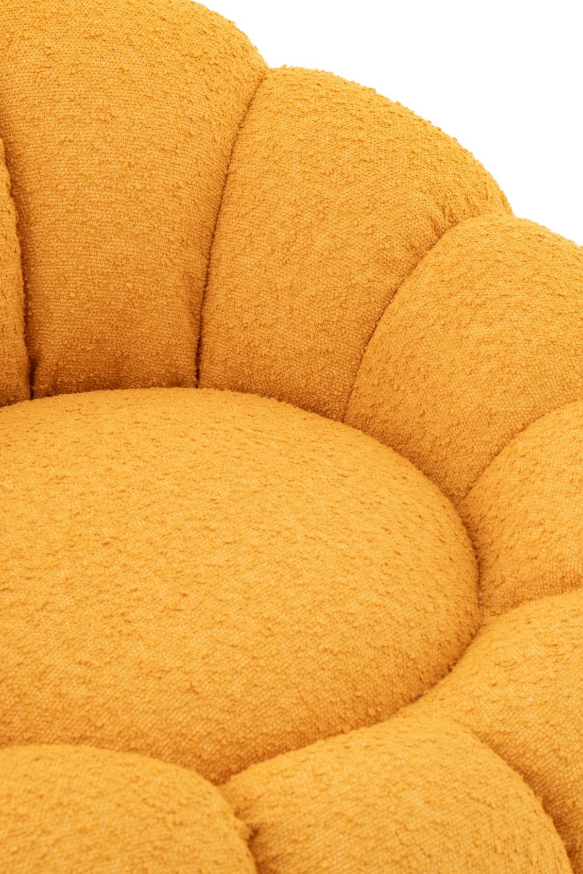 Fauteuil Flower Schuim Mosterdgeel J-Line