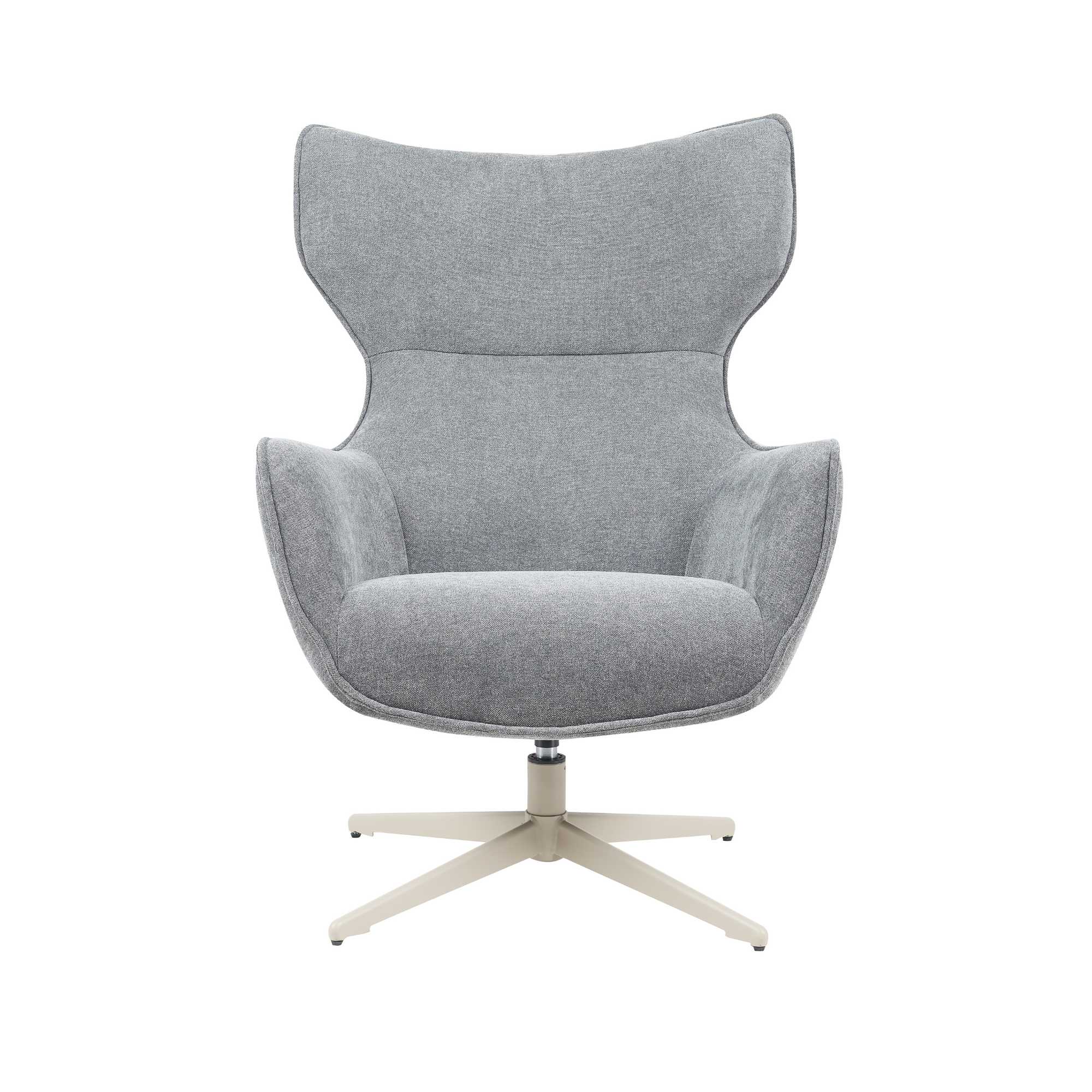 Fauteuil Julia van Starfurn in zijaanzicht, met zicht op de diepe zitting en gebogen rug