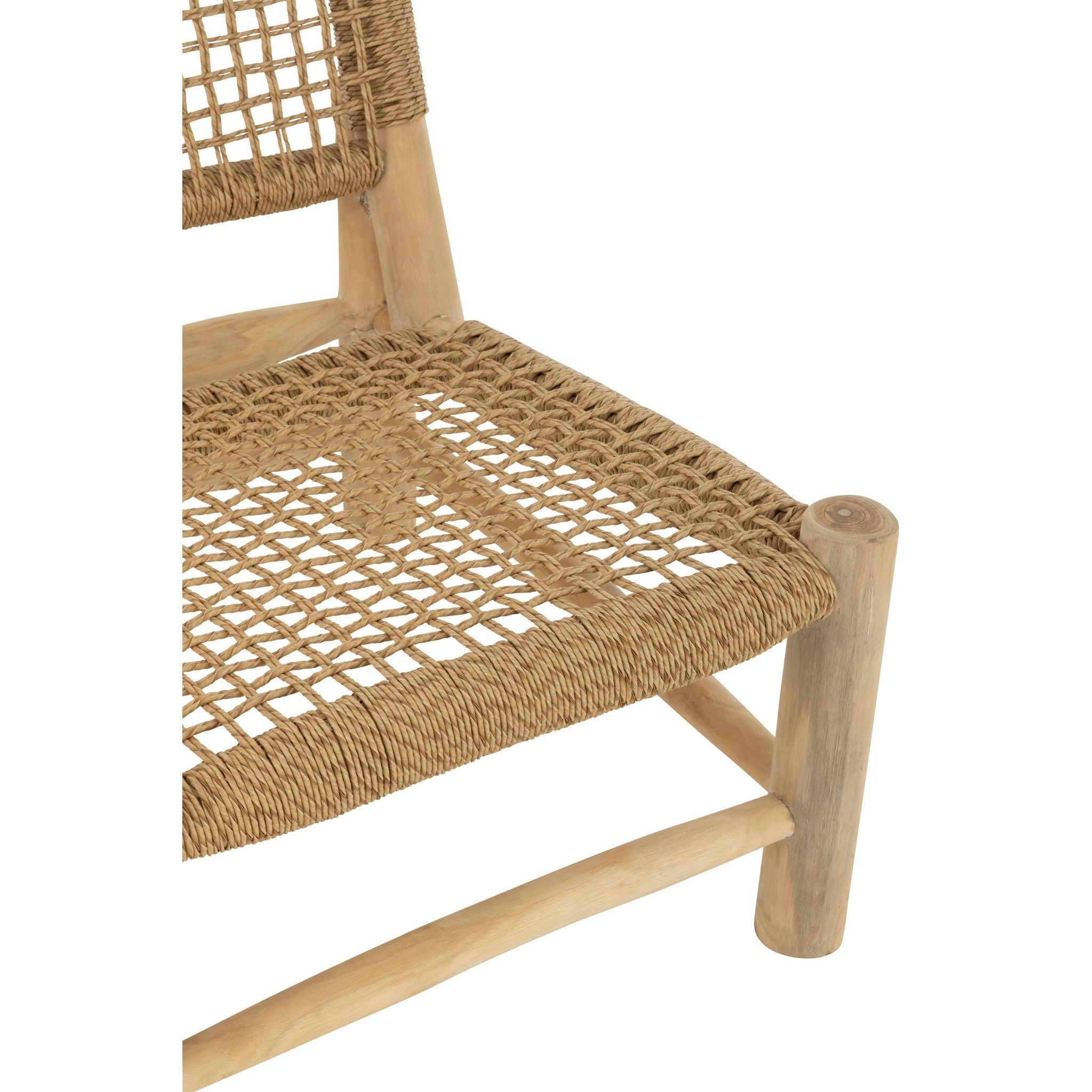 Fauteuil Vita Teakhout/Kunststof Naturel J-Line