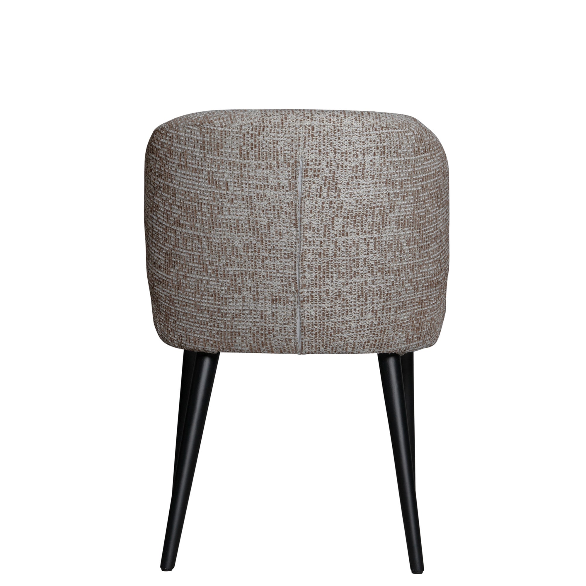 Fiori Beige Mois 04 eetkamerstoel van PTMD, detail van de beige stoffen bekleding