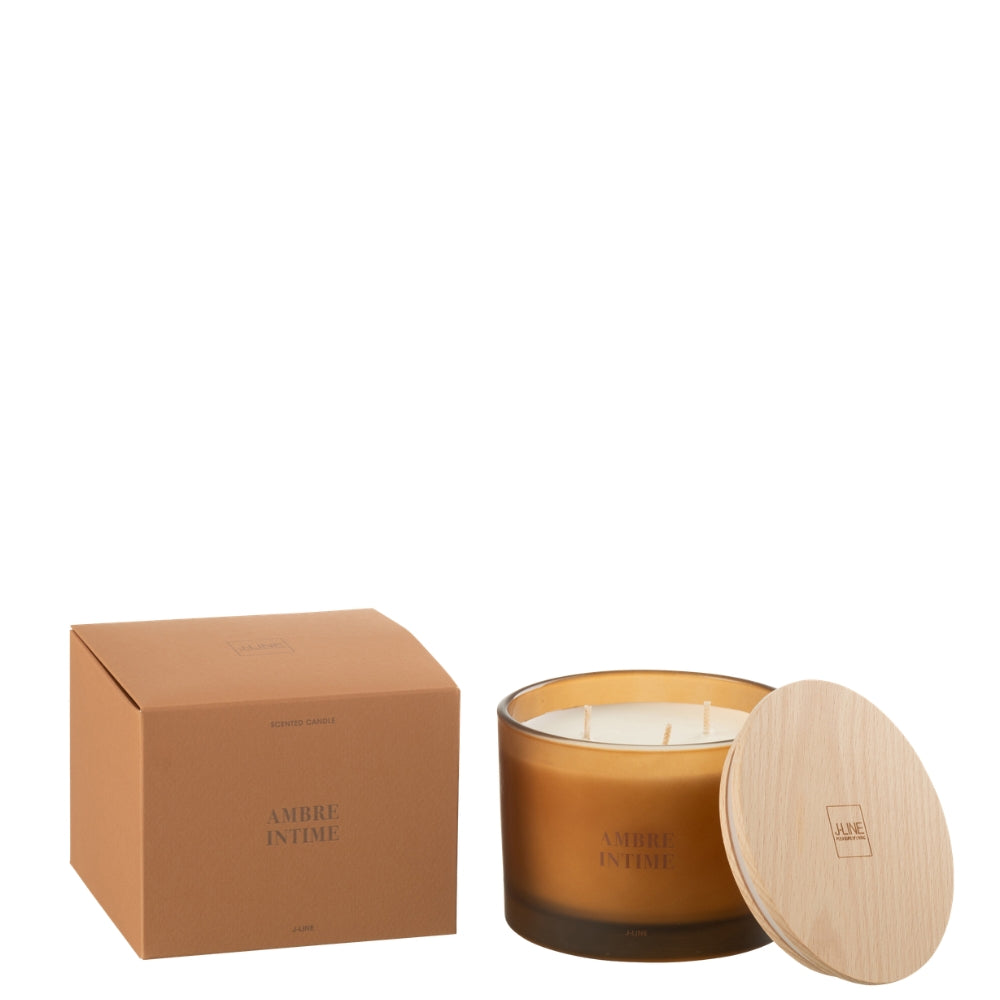 Geurkaars Accords Essentiels Ambre Intime 28 Uur