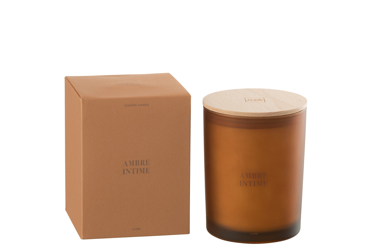 Geurkaars Accords Essentiels Ambre Intime 52 Uur - Geurkaars - J-Line - livinglovely.nl