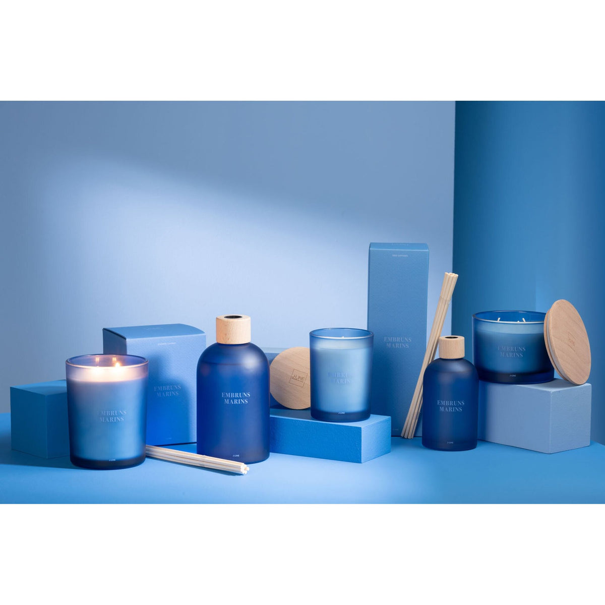 Geurkaars Accords Essentiels Embruns Marins 28 Uur
