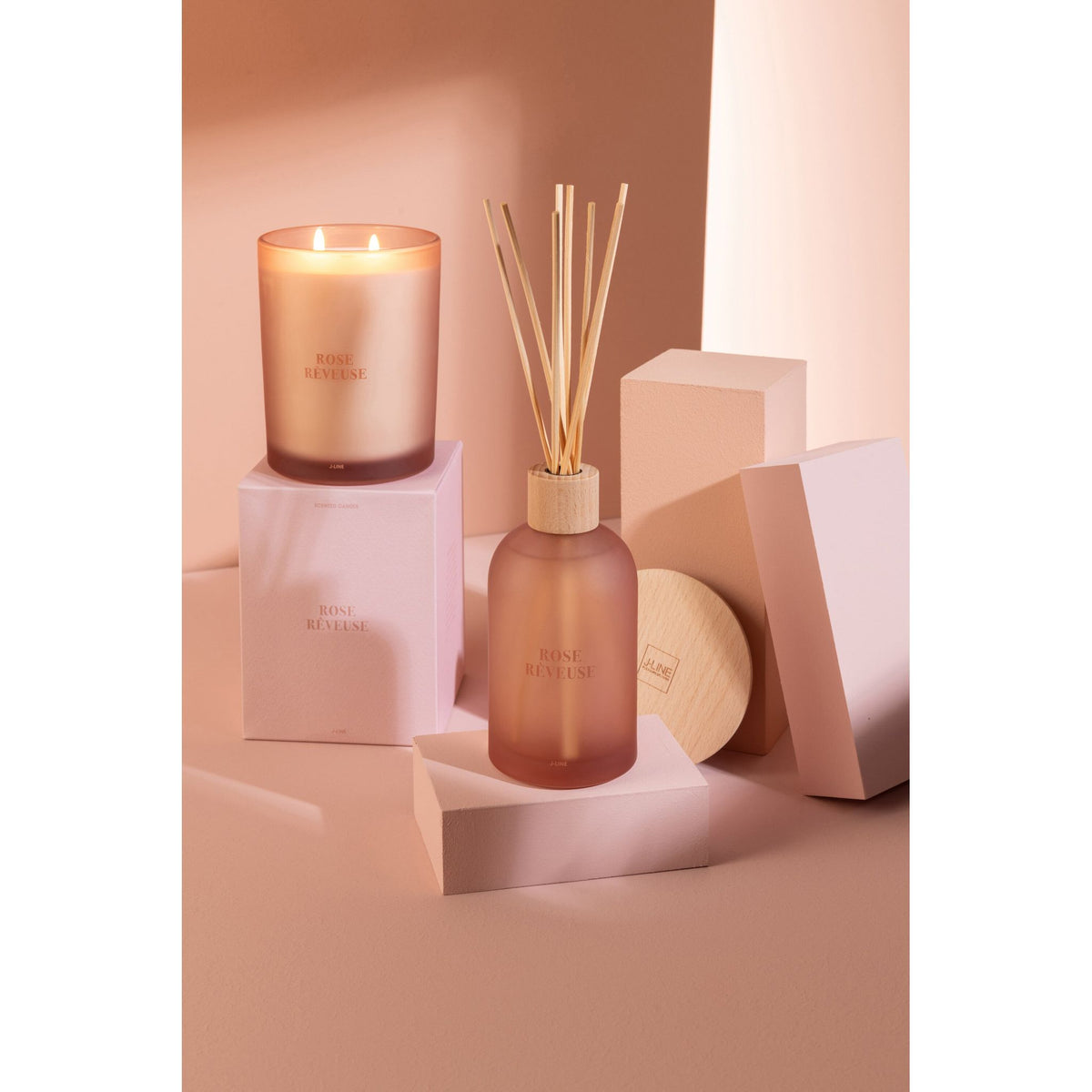 Geurkaars Accords Essentiels Rose Rêveuse 38 Uur