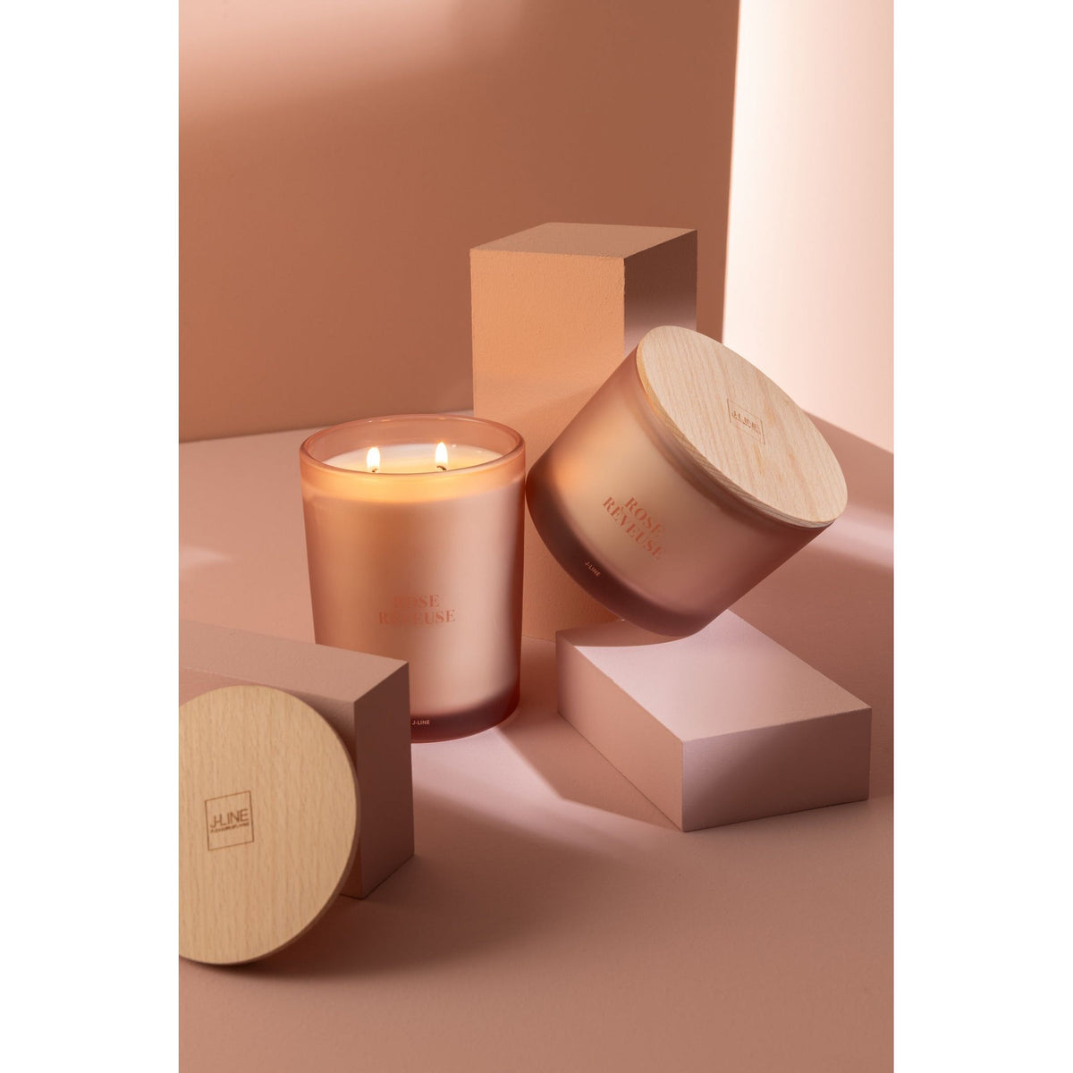 Geurkaars Accords Essentiels Rose Rêveuse 52 Uur