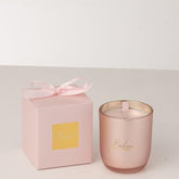 Geurkaars Bonheur Pink Large 65H - Geurkaars - J-Line - livinglovely.nl