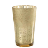 Geurkaars Deluxe Glas Gold Extra Large 160uur - Geurkaars - J-Line - livinglovely.nl
