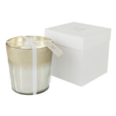 Geurkaars Deluxe Glas Zilver Large 140uur - Geurkaars - J-Line - livinglovely.nl